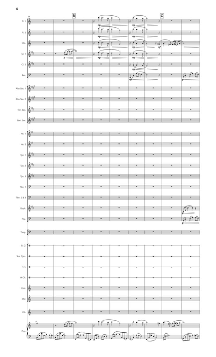Somewhere In Time Concert Band scores gallery preview page 4