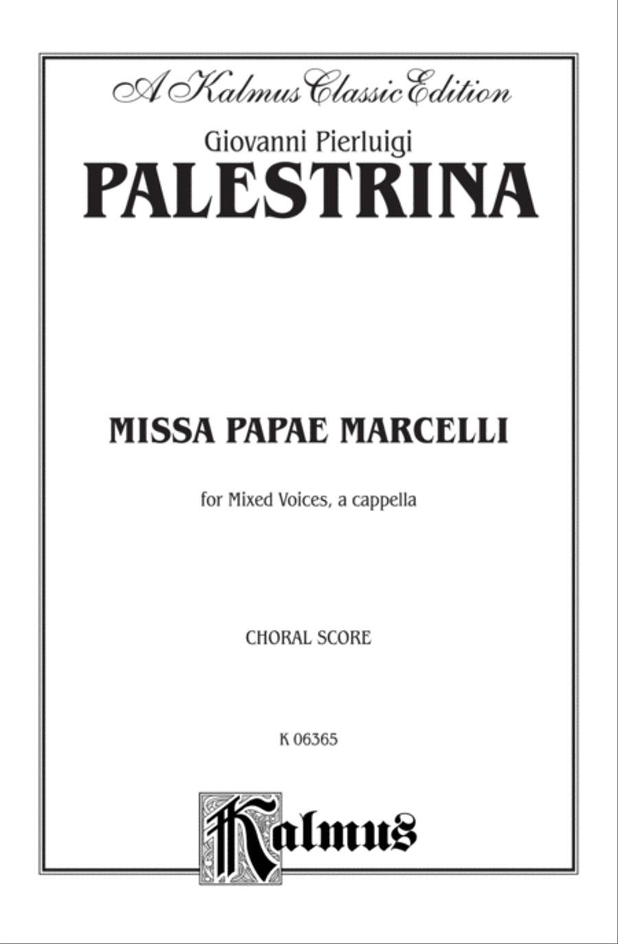 Missa Papae Marcelli Missa Papae Marcelli 4-Part scores gallery preview page 2