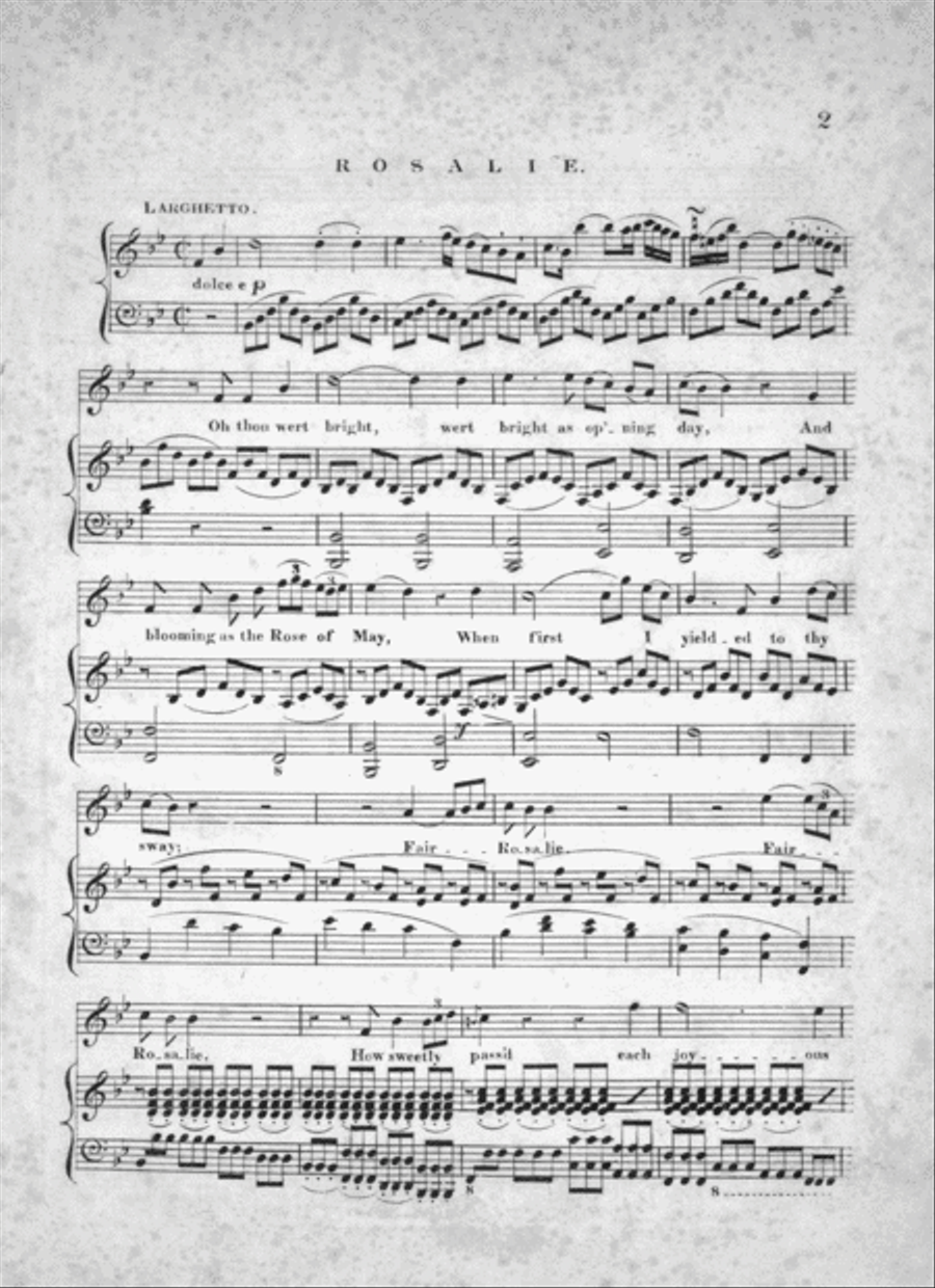 Rosalie. Cantata Voice scores gallery preview page 2