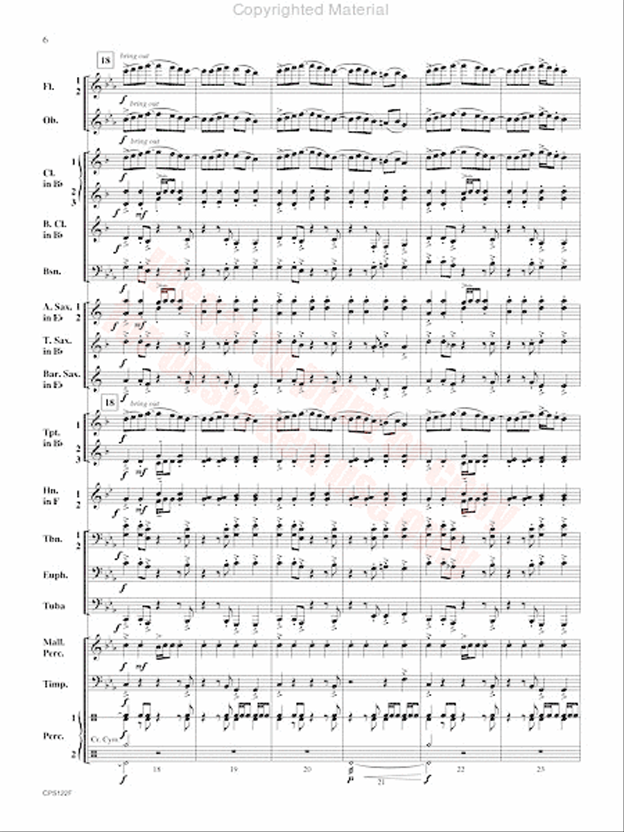 Escape the Lost City Concert Band scores gallery preview page 7