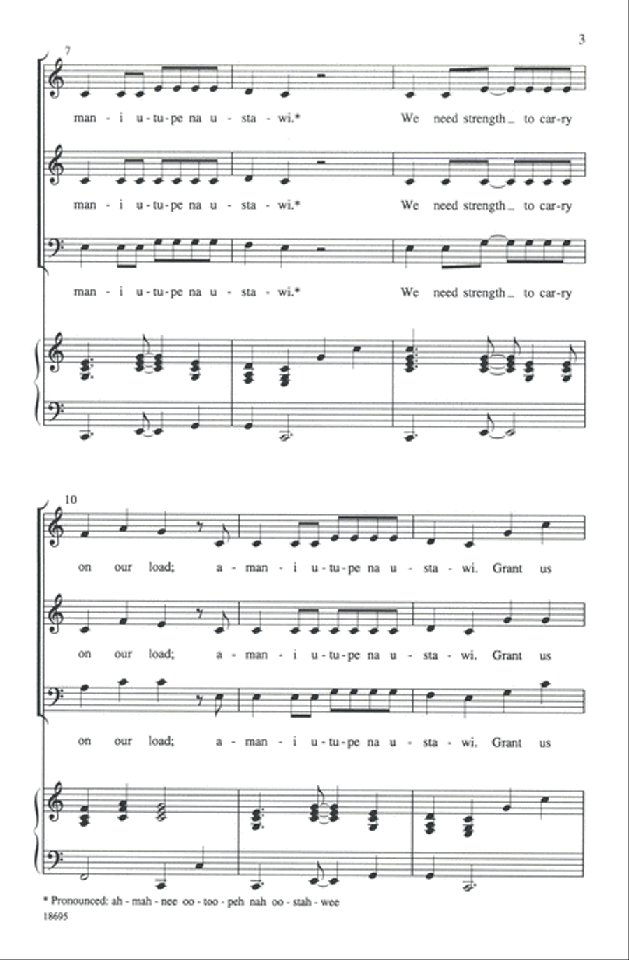 Amani Utupe 3-Part scores gallery preview page 3