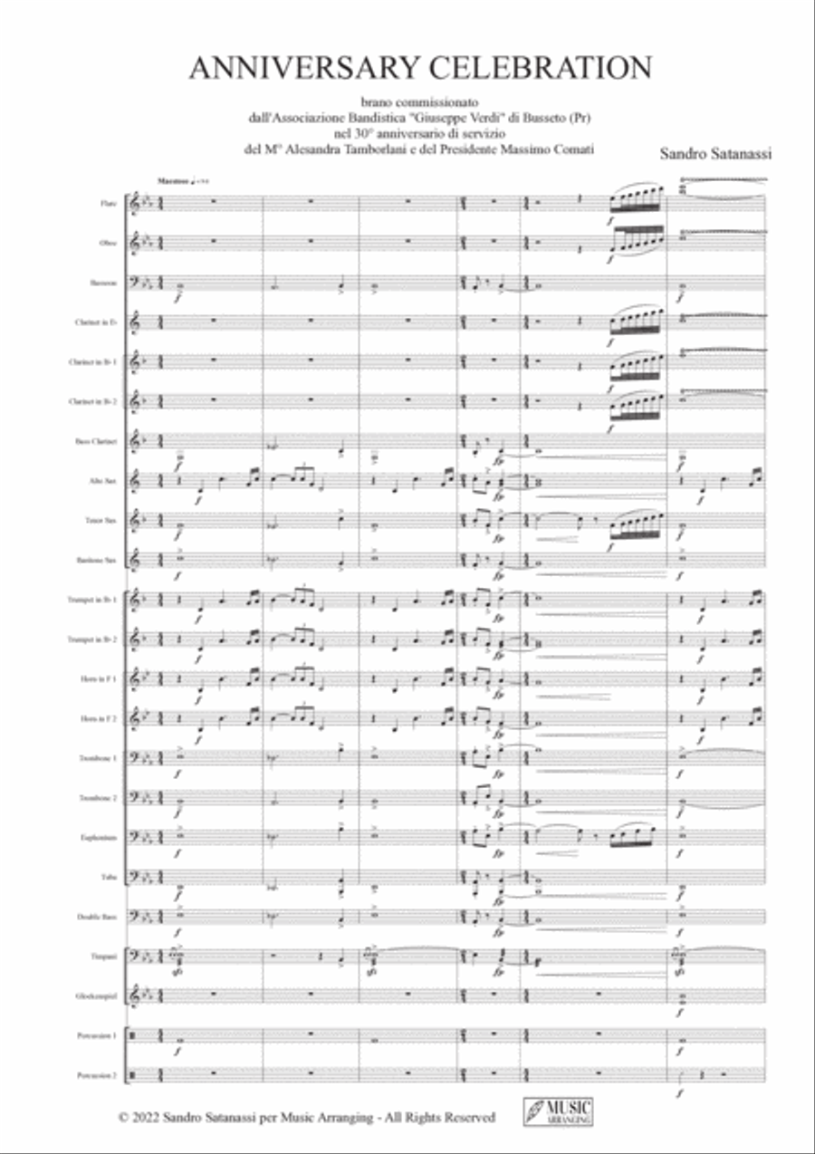 Anniversary Celebration ( Solo Partitura) Concert Band scores gallery preview page 5