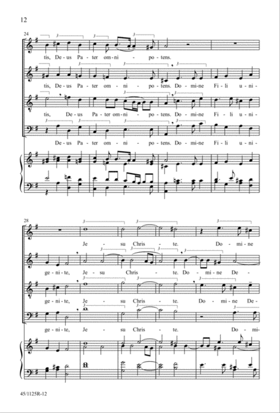 Missa super Dixit Maria Missa super Dixit Maria 4-Part scores gallery preview page 14