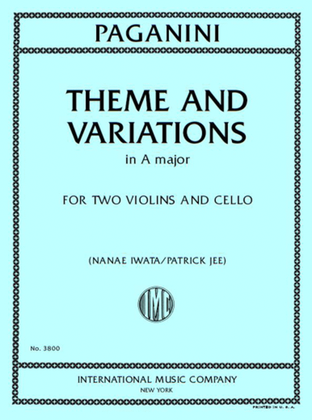 Book cover for Theme And Variations In A Major