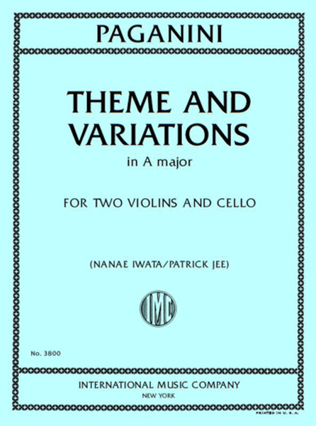 Theme And Variations In A Major