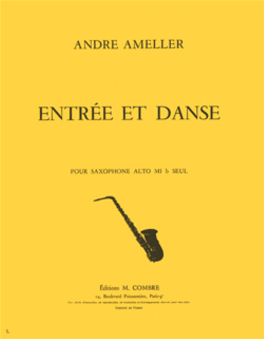 Entree et danse Alto Saxophone scores gallery preview page 1