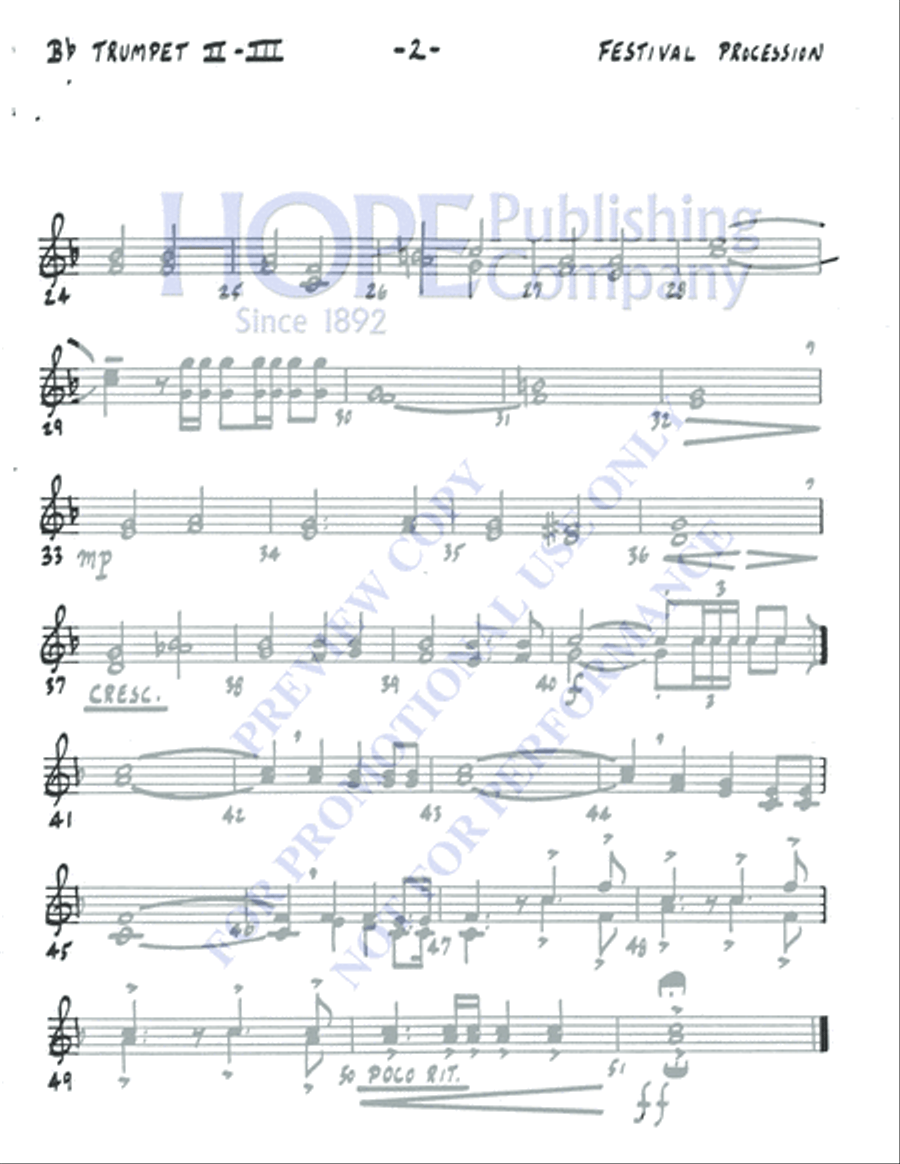 Festival Procession 5-Octaves scores gallery preview page 4