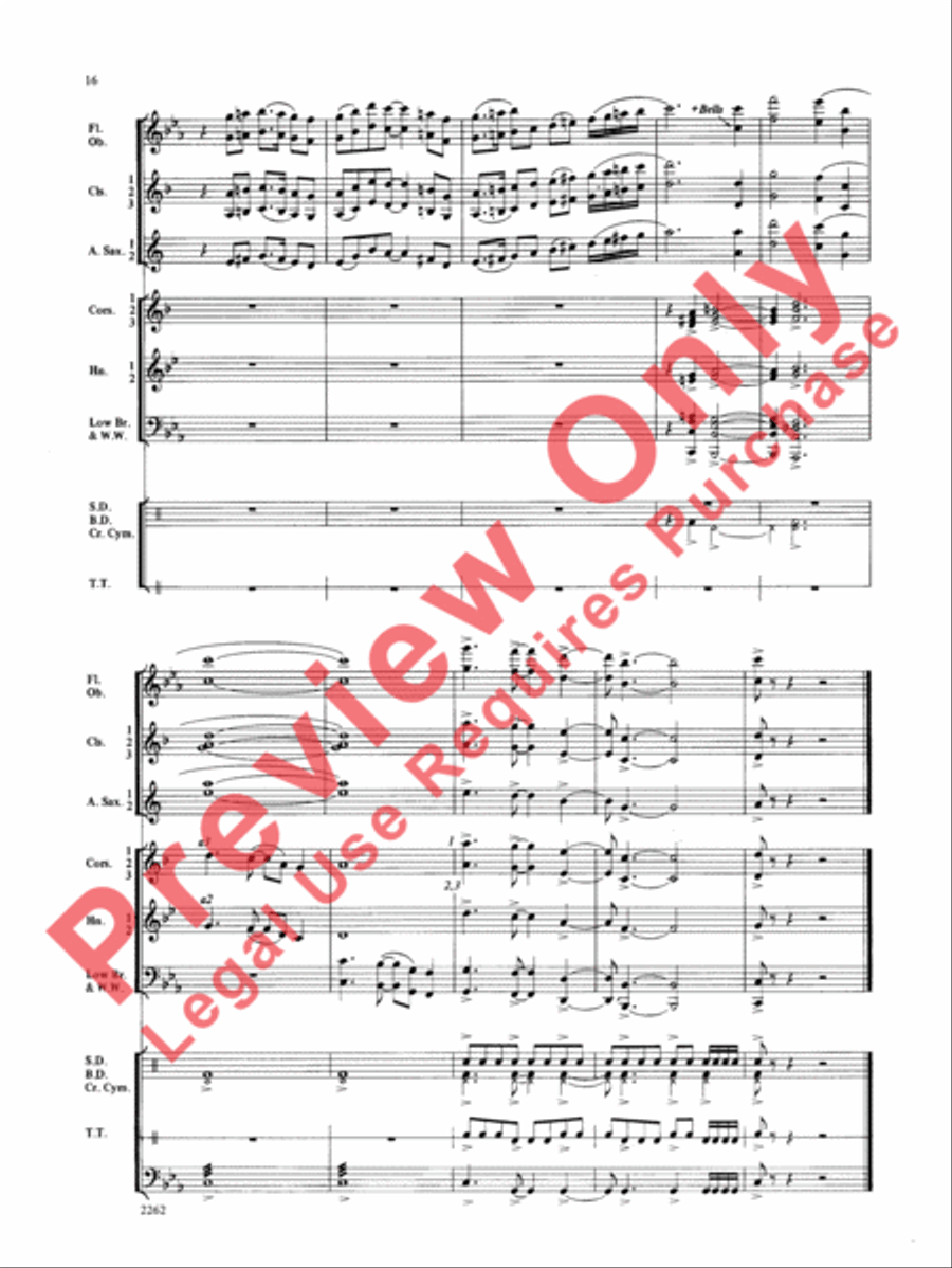 Wood County Celebration Concert Band scores gallery preview page 17