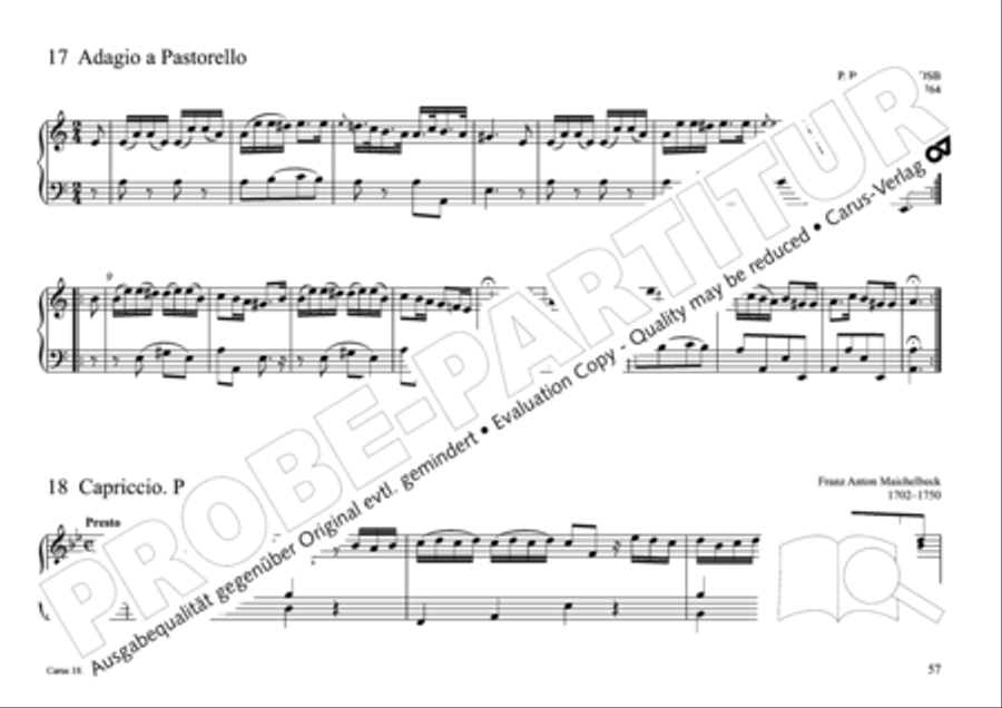 Pastoral music for organ, vol. 2: Germany, Bohemia, Austria, South Tyrol Organ Solo scores gallery preview page 58