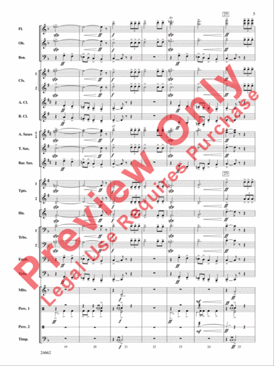 Timber City Trilogy Timber City Trilogy Concert Band scores gallery preview page 6