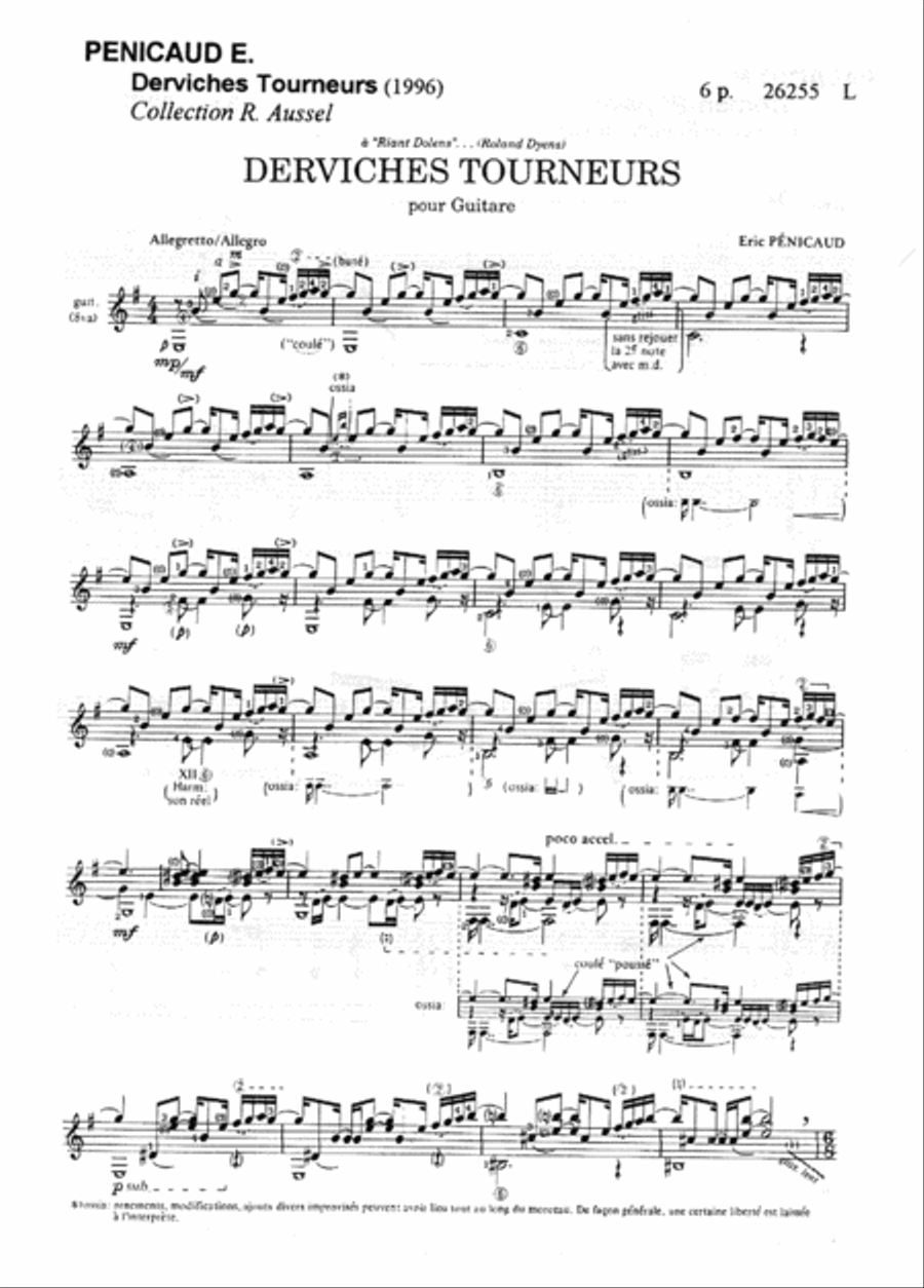 Derviches Tourneurs Acoustic Guitar scores gallery preview page 2