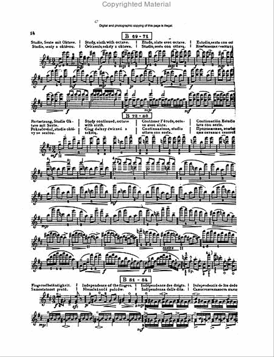 Violin Concerto in D Major Violin Solo scores gallery preview page 4