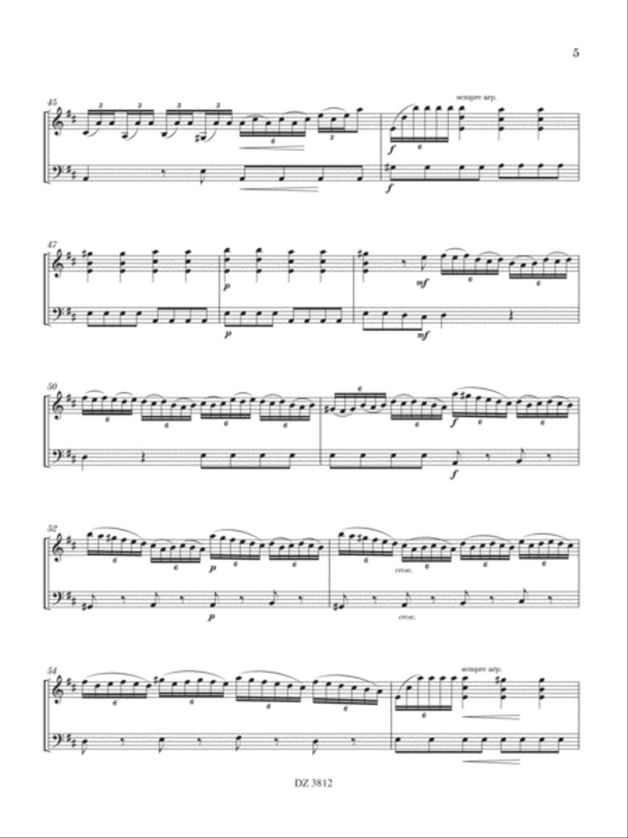 Sonata in Re maggiore Double Bass scores gallery preview page 6