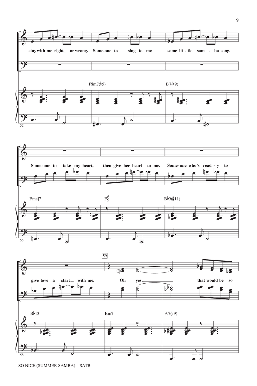 So Nice (Summer Samba) 4-Part scores gallery preview page 7