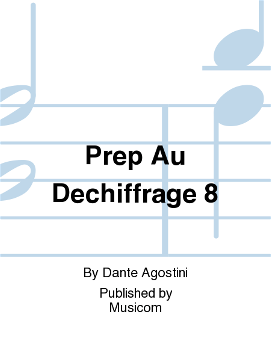 Prep Au Dechiffrage 8 Prep Au Dechiffrage 8 Percussion scores gallery preview page 1