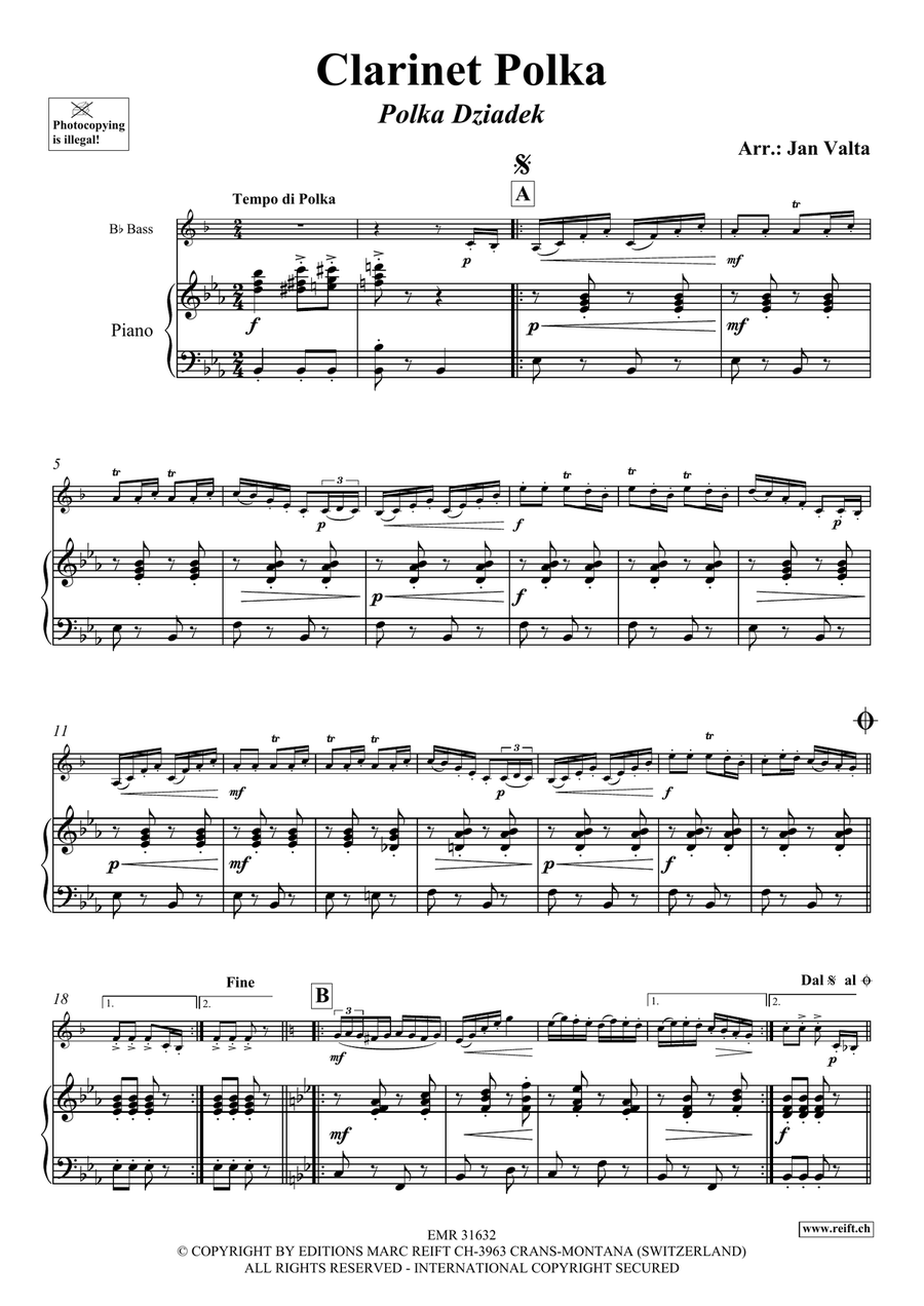 Clarinet Polka by Jan Valta Clarinet - Digital Sheet Music page 3