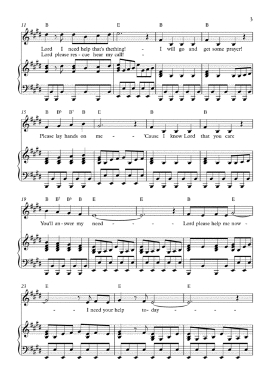 Lord Please Help Voice scores gallery preview page 3