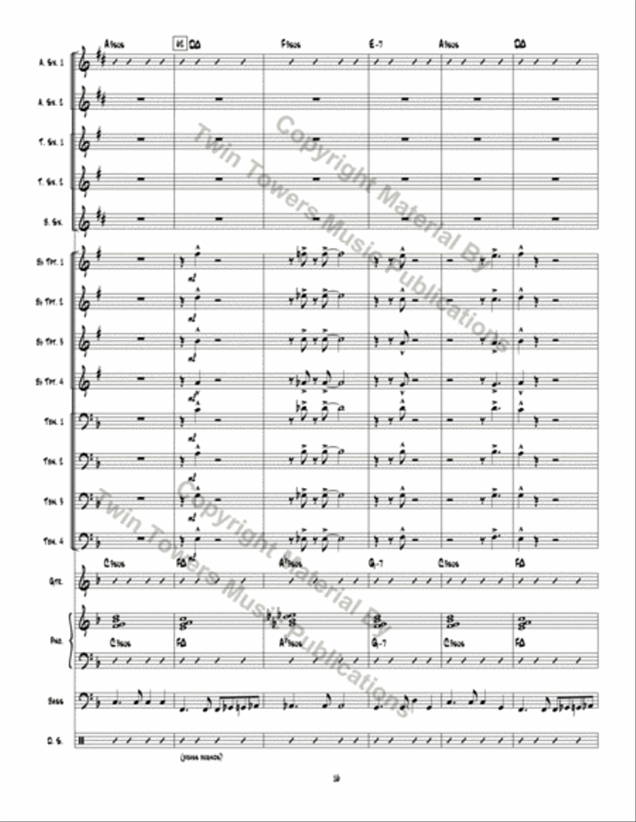 Man Ain't Said My Name Jazz Ensemble scores gallery preview page 17