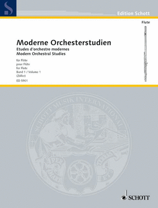 Book cover for Modern Orchestral Studies for Flute