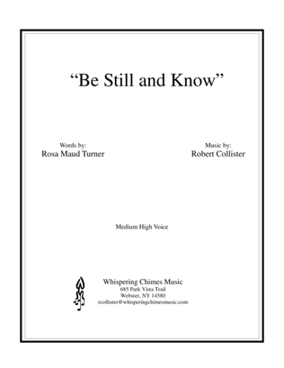 Book cover for Be Still and Know (medium high voice)
