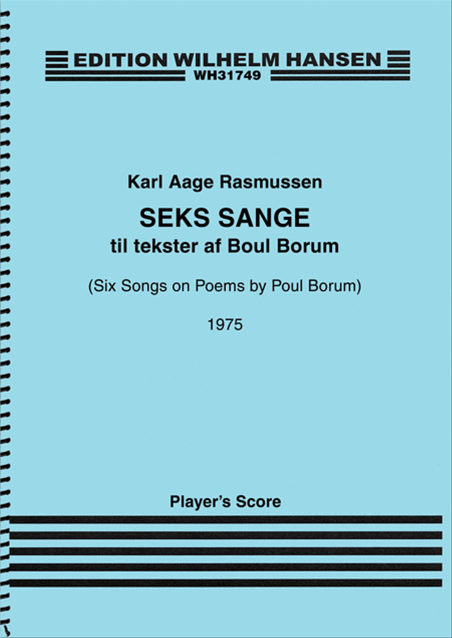 Six Songs on Poems by Poul Borum [Seks Sange til tekster af Boul Borum) Acoustic Guitar scores gallery preview page 1