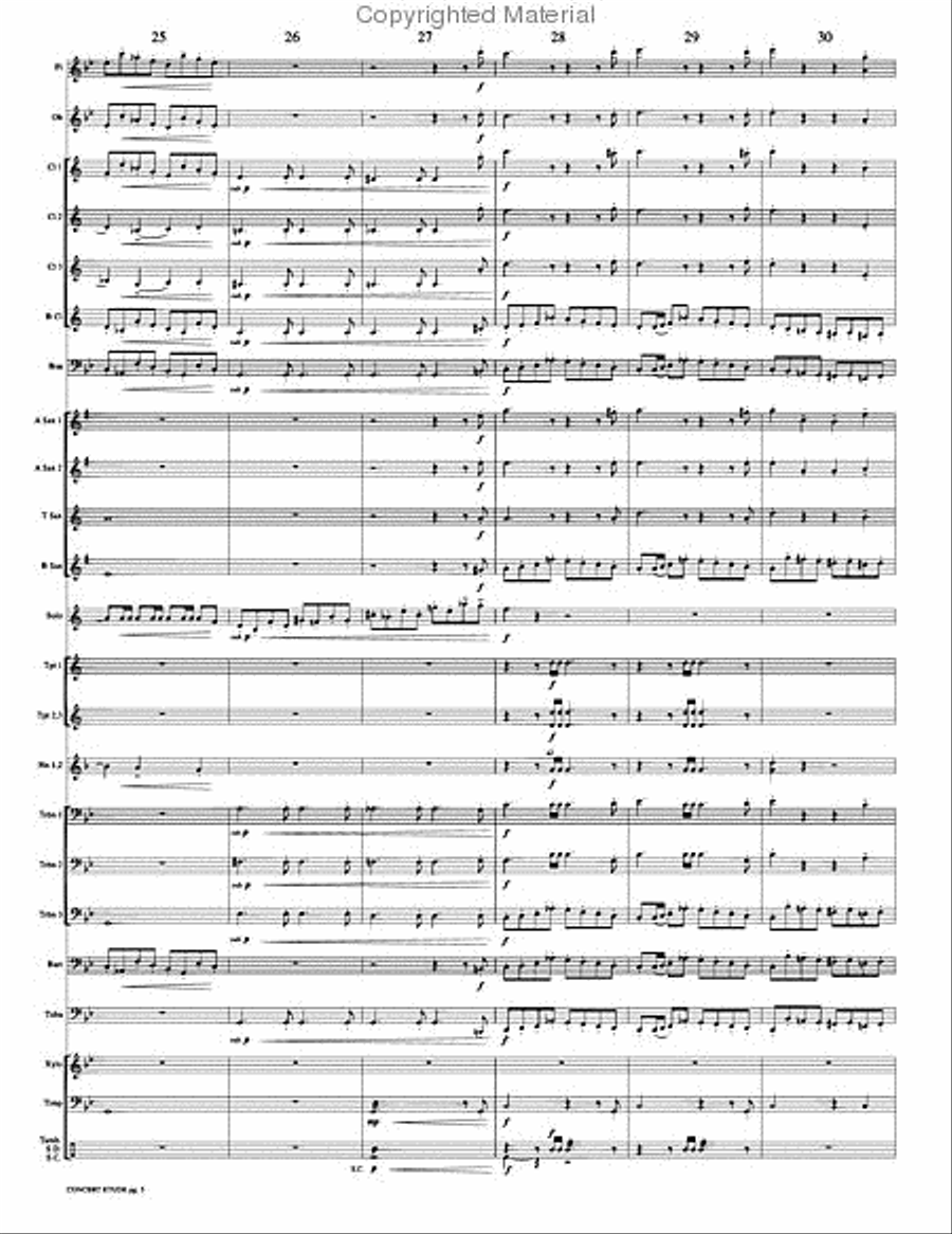 Concert Etude, Op. 49 Concert Band scores gallery preview page 8