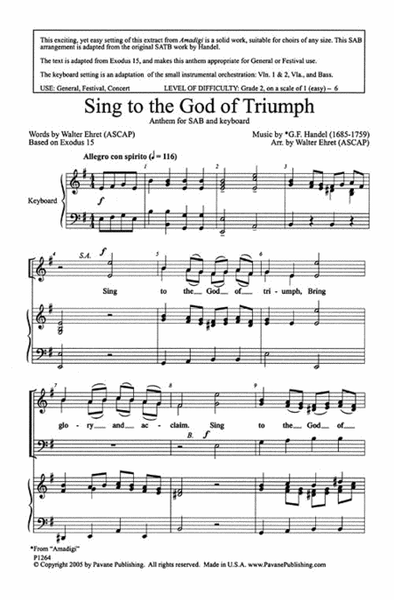 Sing to the God of Triumph image number null