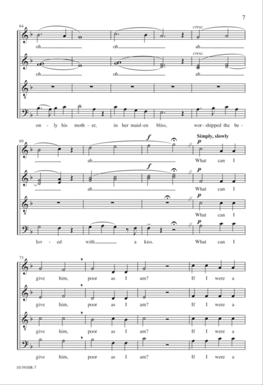 In the Bleak Midwinter Divisi scores gallery preview page 7