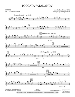 Toccata ("Atalanta") - Choir 1-Pt 1-Alto Saxophone