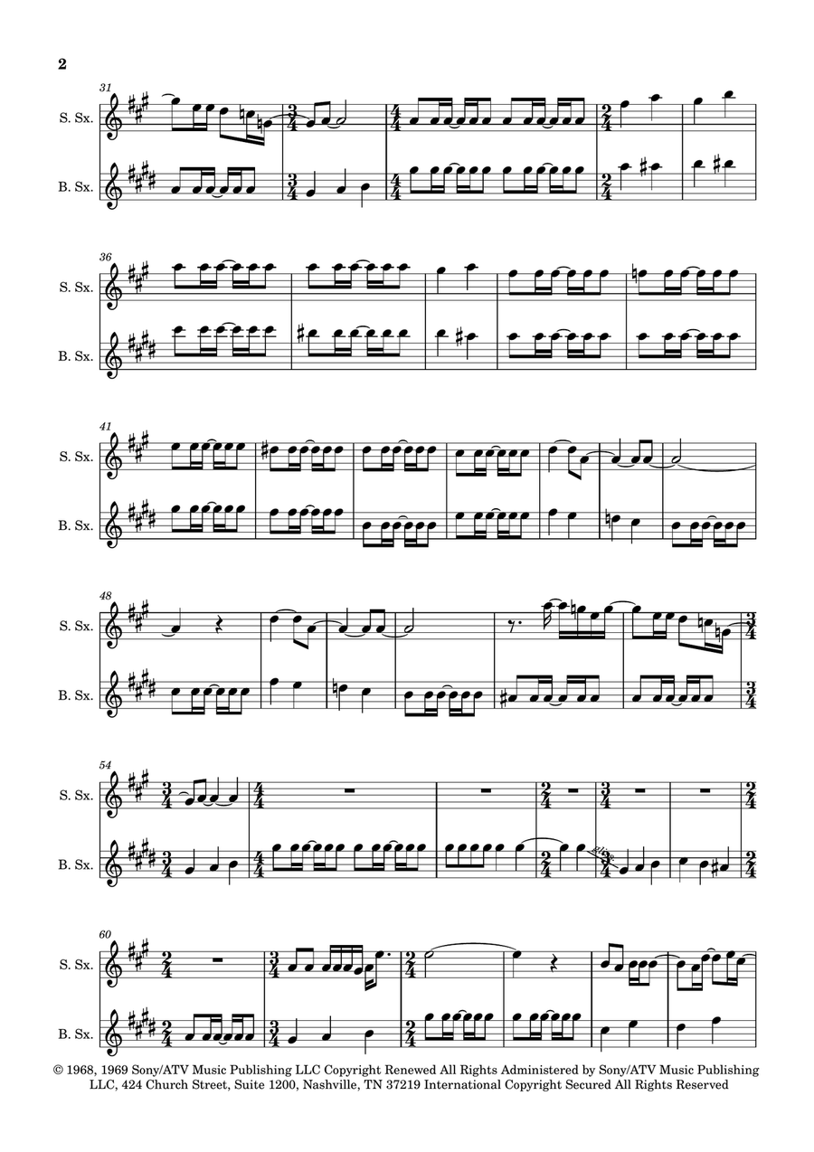 Blackbird Woodwind Duet scores gallery preview page 2