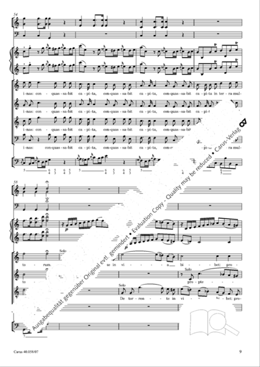Vesperae solennes de Dominica 4-Part scores gallery preview page 14
