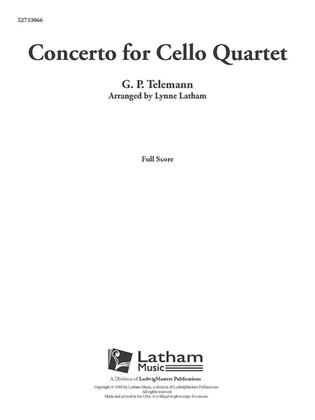 Concerto for Cello Quartet