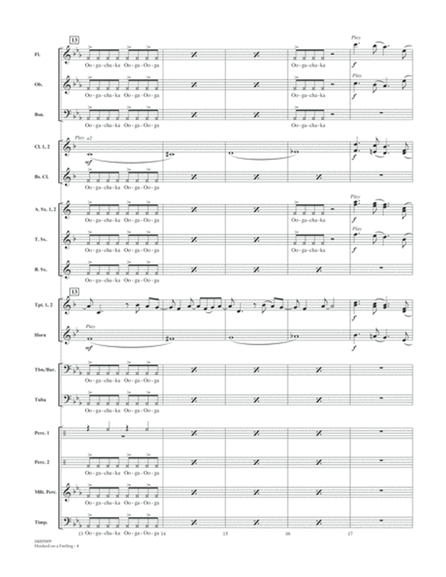 Hooked on a Feeling - Conductor Score (Full Score)