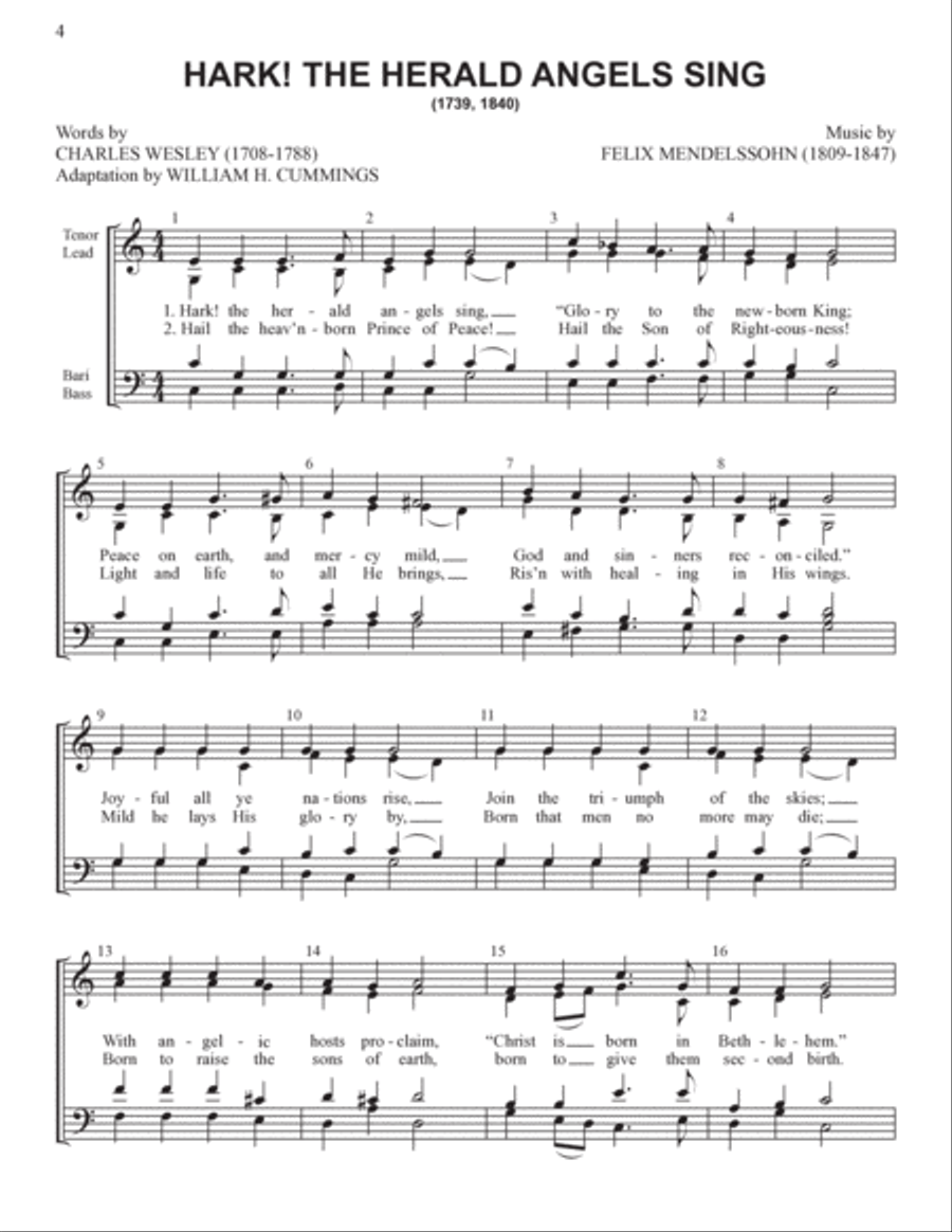 Yuletide Favorites (Volume I) 4-Part scores gallery preview page 4