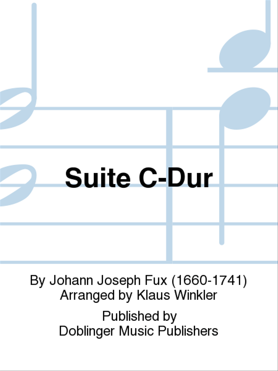 Suite C-Dur Suite C-Dur Flute Quartet scores gallery preview page 1