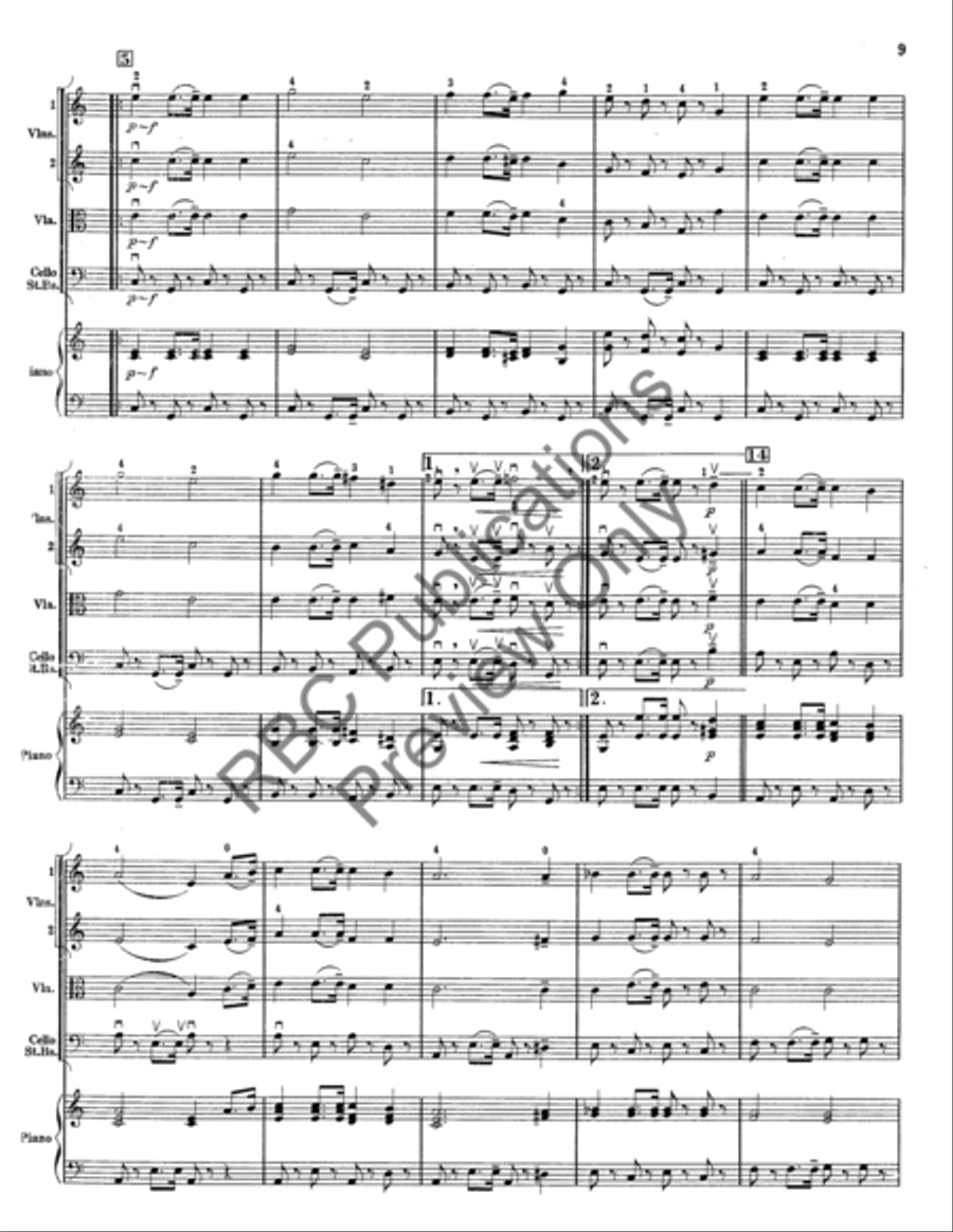 Antique Dance Suite (Score) String Orchestra scores gallery preview page 10