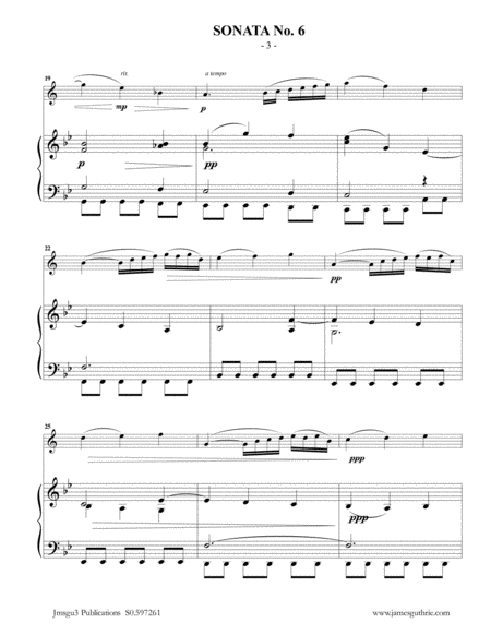 Vivaldi: Sonata No. 6 for Soprano Sax & Piano image number null