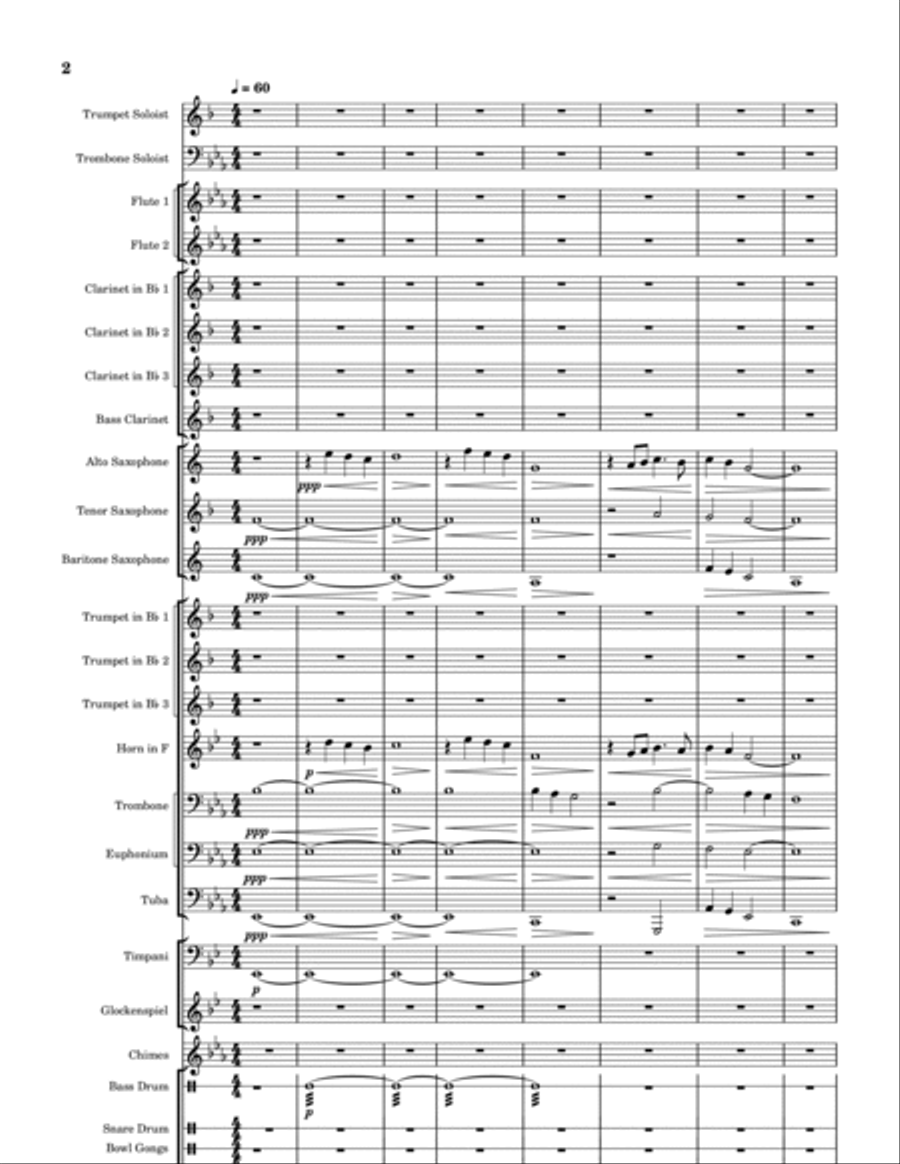 Lost and Found Concert Band scores gallery preview page 2