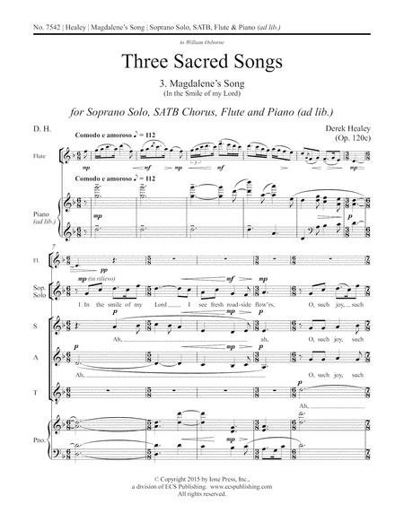 Three Sacred Songs: 3. Magdalene (Downloadable)
