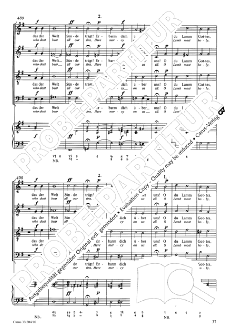 Lord of all, be merciful (Die alte Litanei 1) 4-Part scores gallery preview page 38