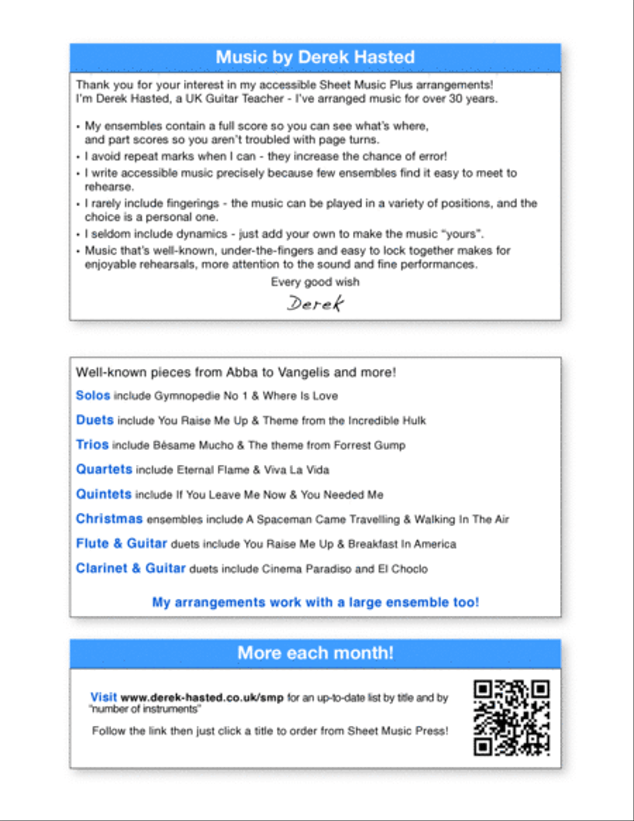 Glory Of Love Guitar Ensemble scores gallery preview page 2