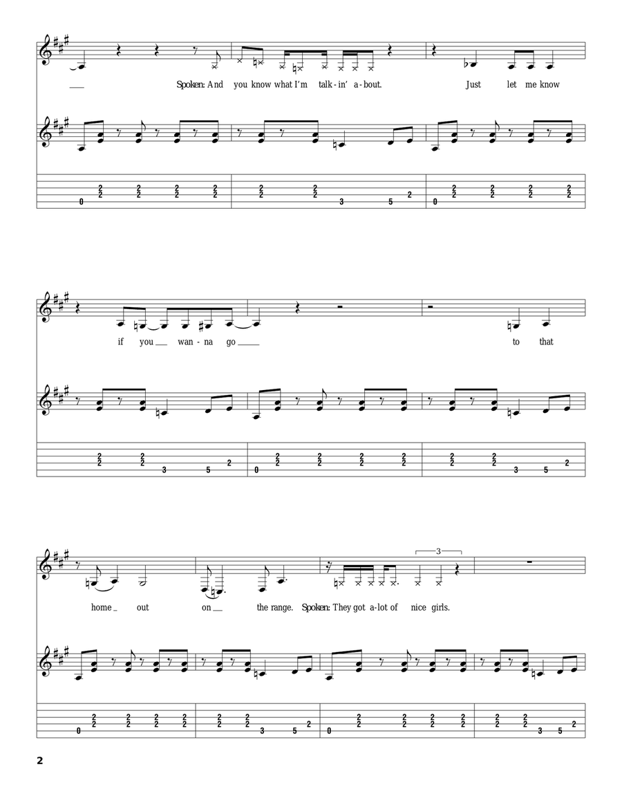 La Grange La Grange Acoustic Guitar scores gallery preview page 2