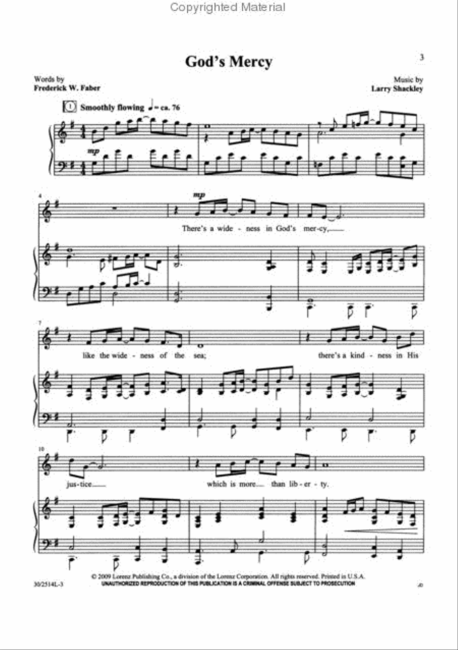 God's Mercy Medium Voice scores gallery preview page 2