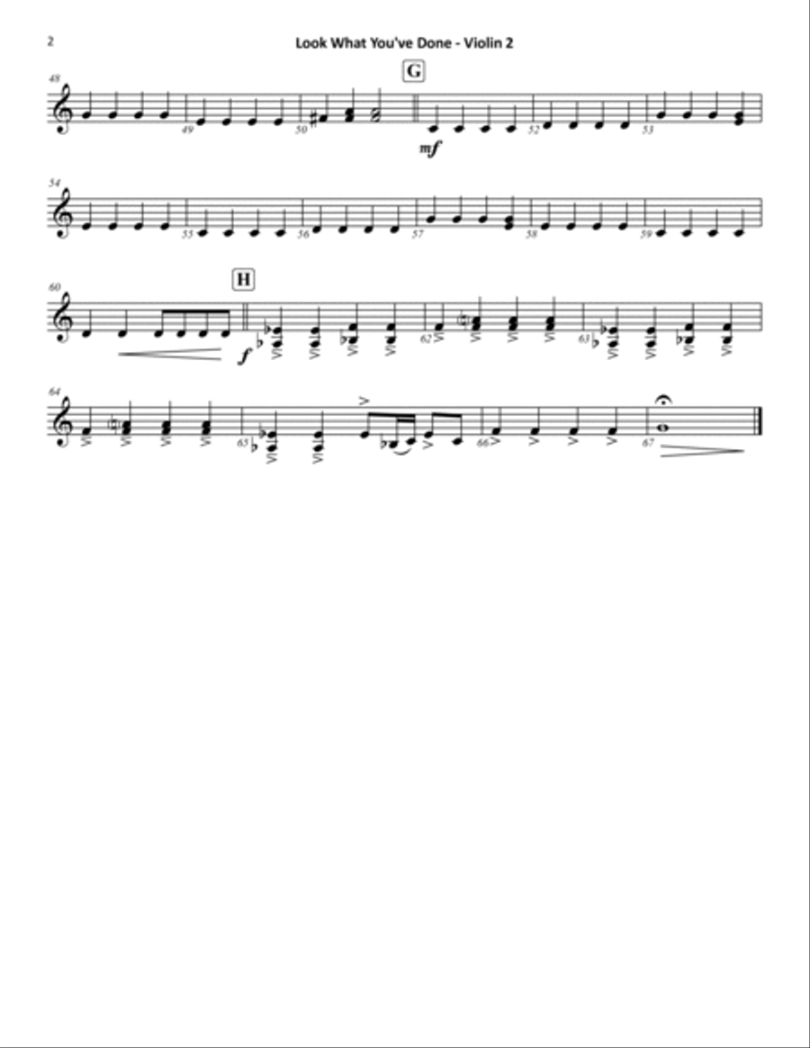 Look What You've Done String Quartet scores gallery preview page 4