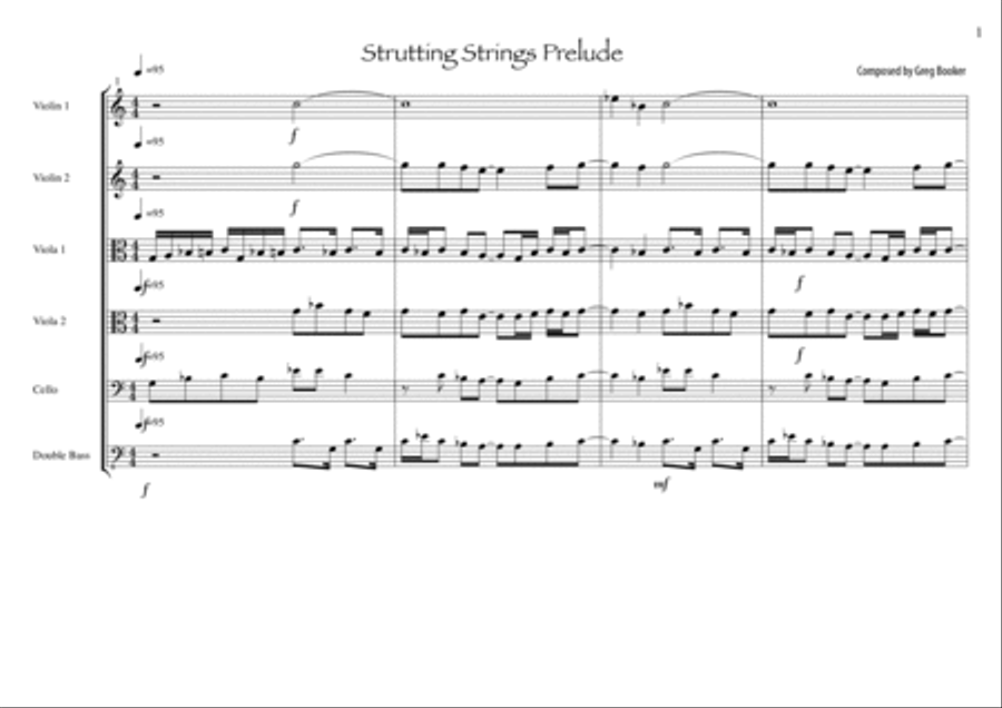 Strutting Strings Prelude String Quartet scores gallery preview page 2