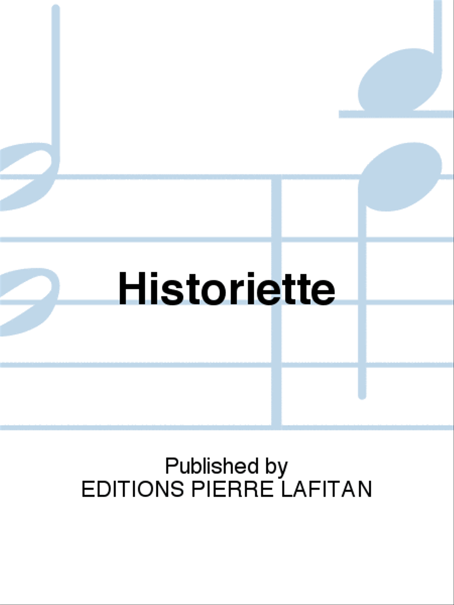 Historiette Historiette Bassoon Solo scores gallery preview page 1