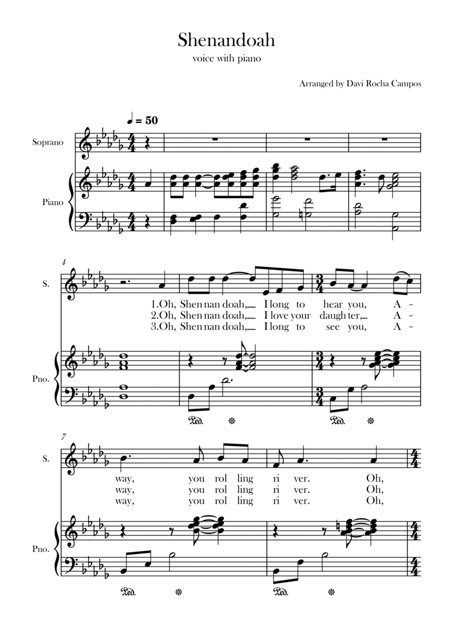 Shenandoah Chamber Music scores gallery preview page 1