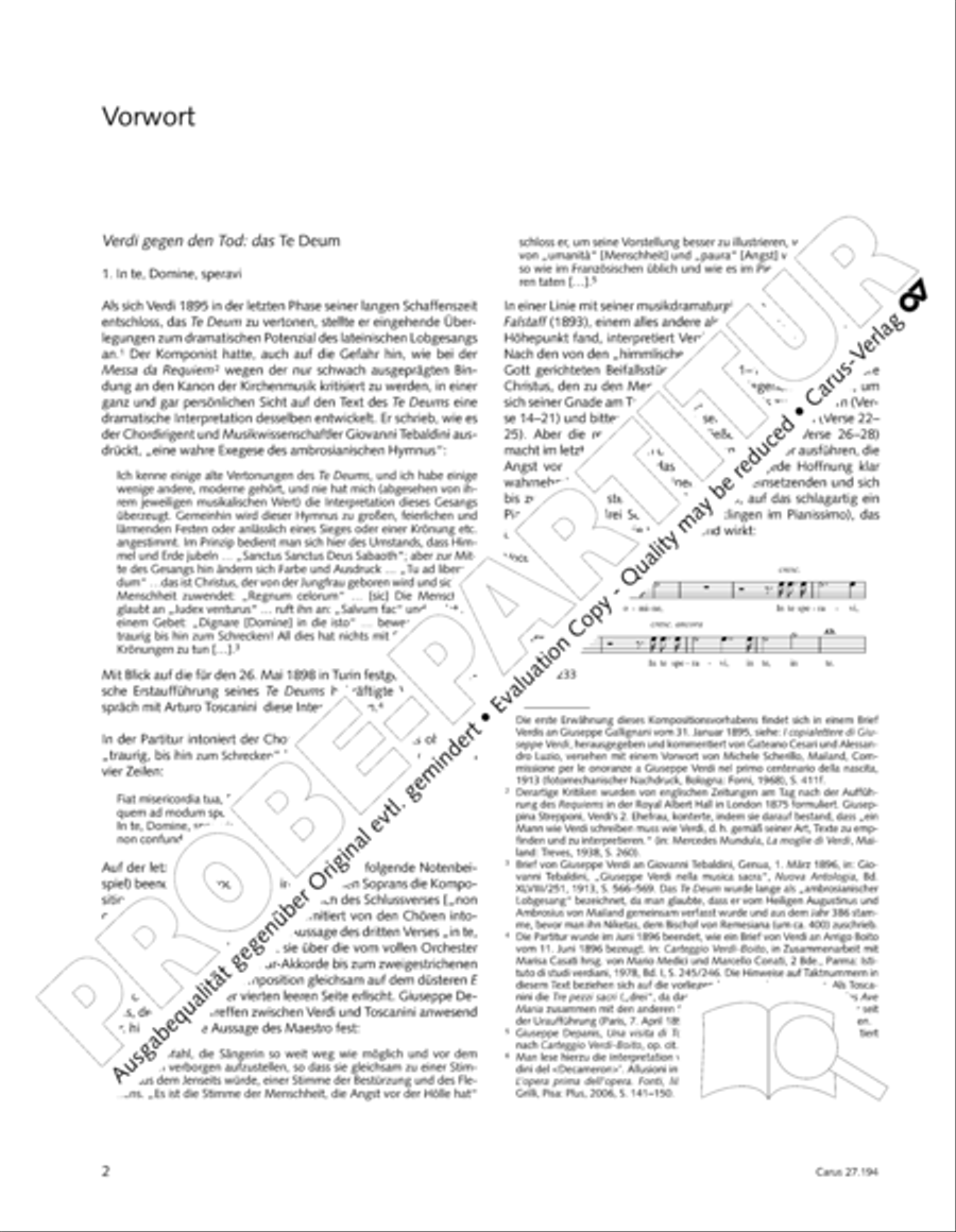 Te Deum 4-Part scores gallery preview page 3