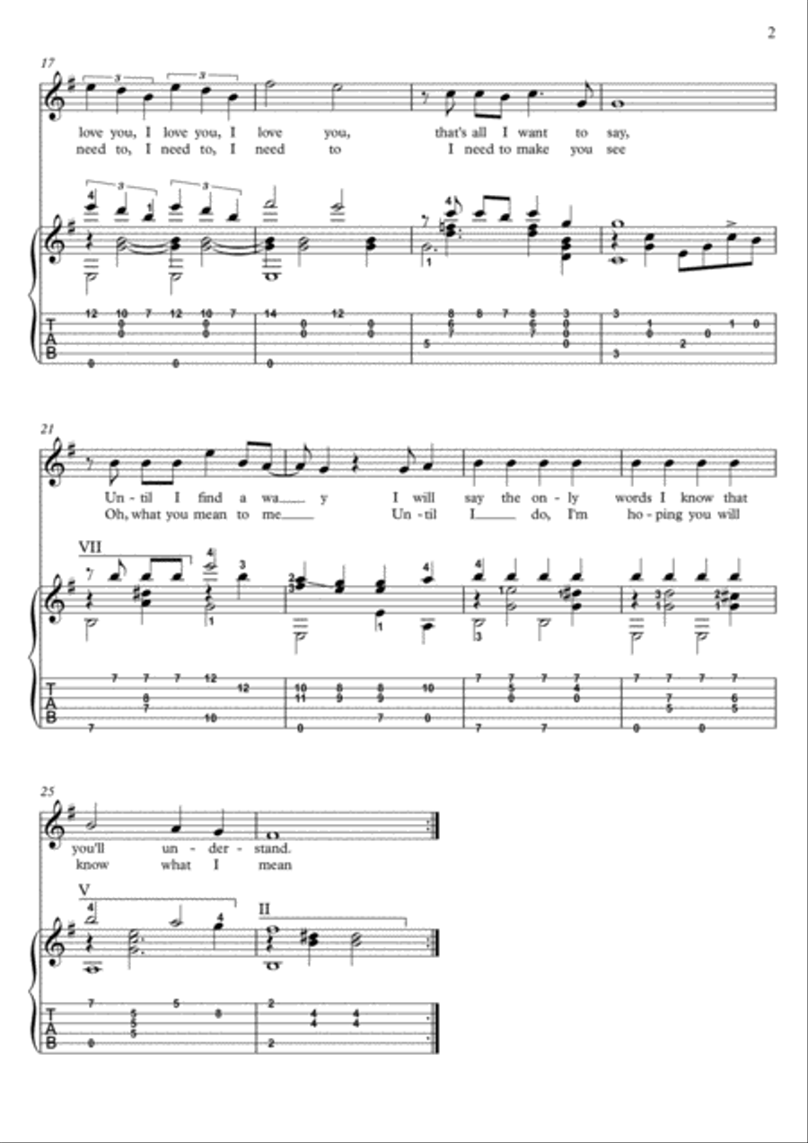 Michelle Michelle Electric Guitar scores gallery preview page 2