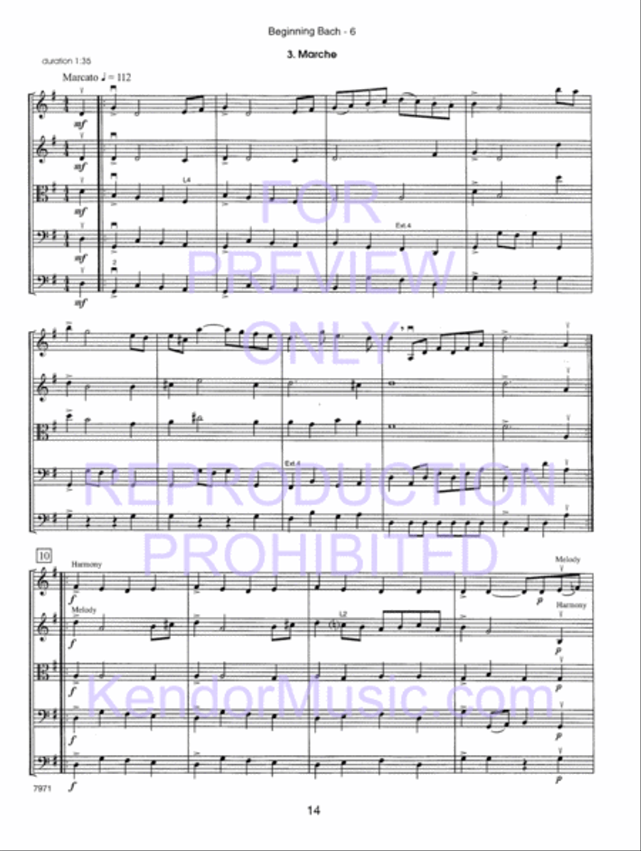 Kendor Concert Favorites , Volume 1 (Score) - with MP3s String Orchestra scores gallery preview page 19